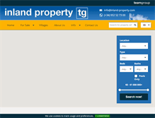 Tablet Screenshot of inland-property.com